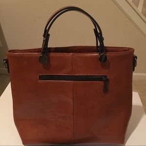 HESHE Brown Handbag Tote/ Satchel/Crossbody